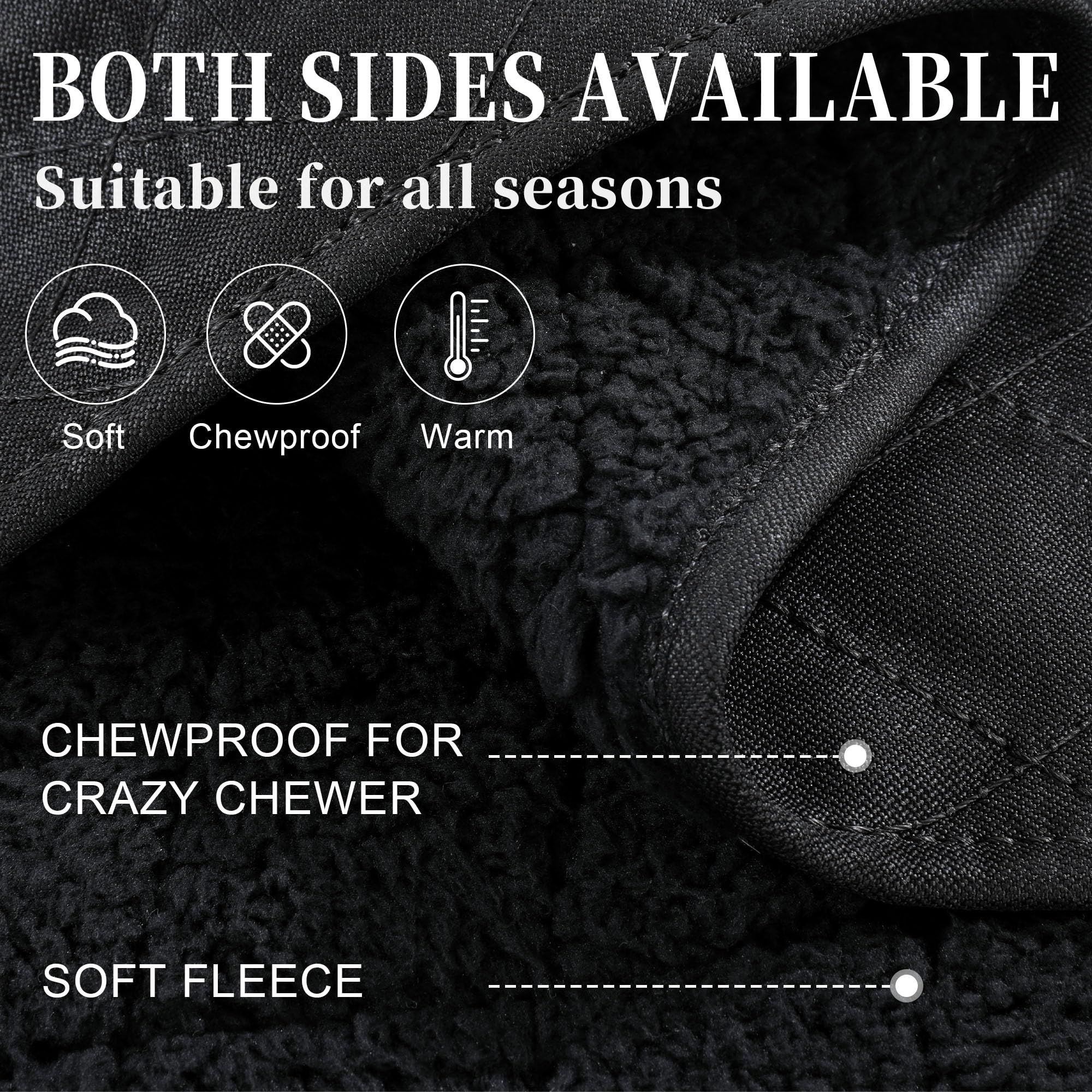 HOMBYS soft plush surface offers cozy warmth for pets during lounging