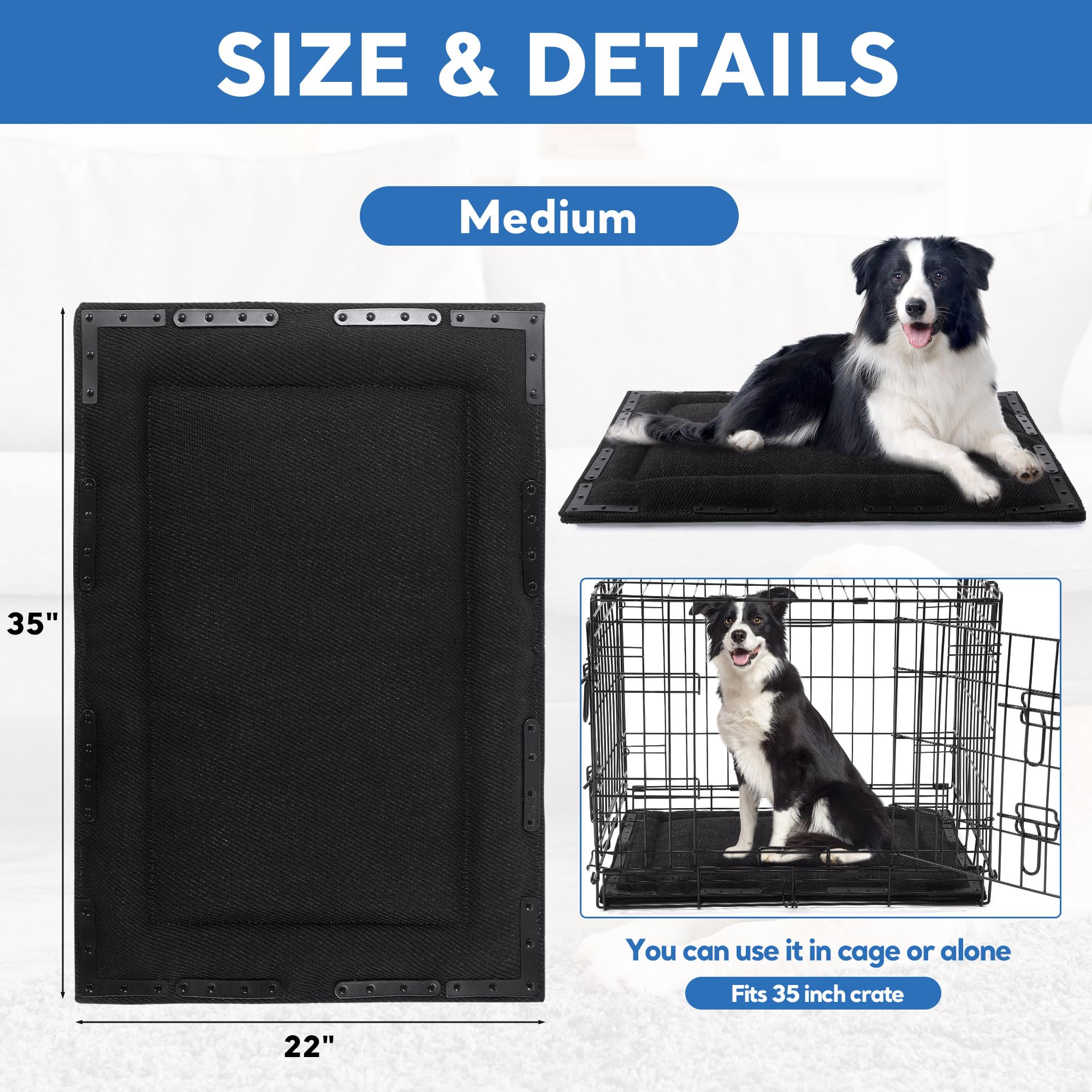HOMBYS waterproof odor-resistant fabric keeps cleanup easy after muddy paws.