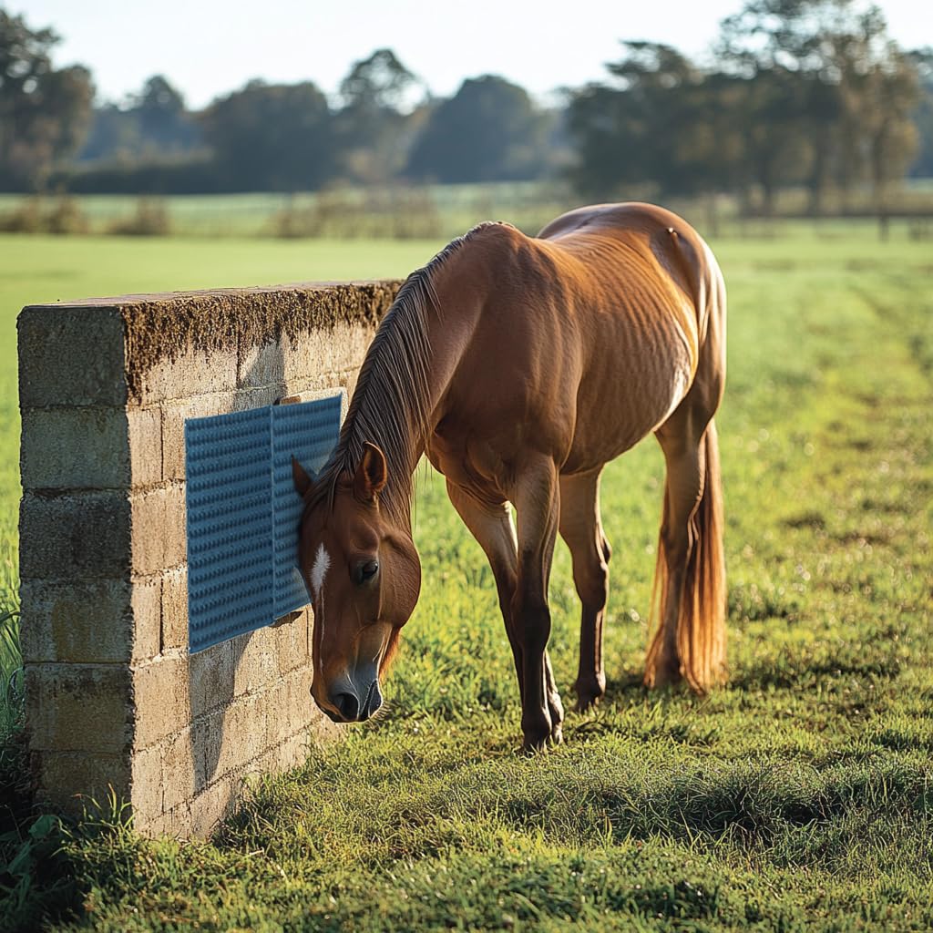Homcare deep-blue scratch pad pack highlights durable 4-pack for livestock grooming