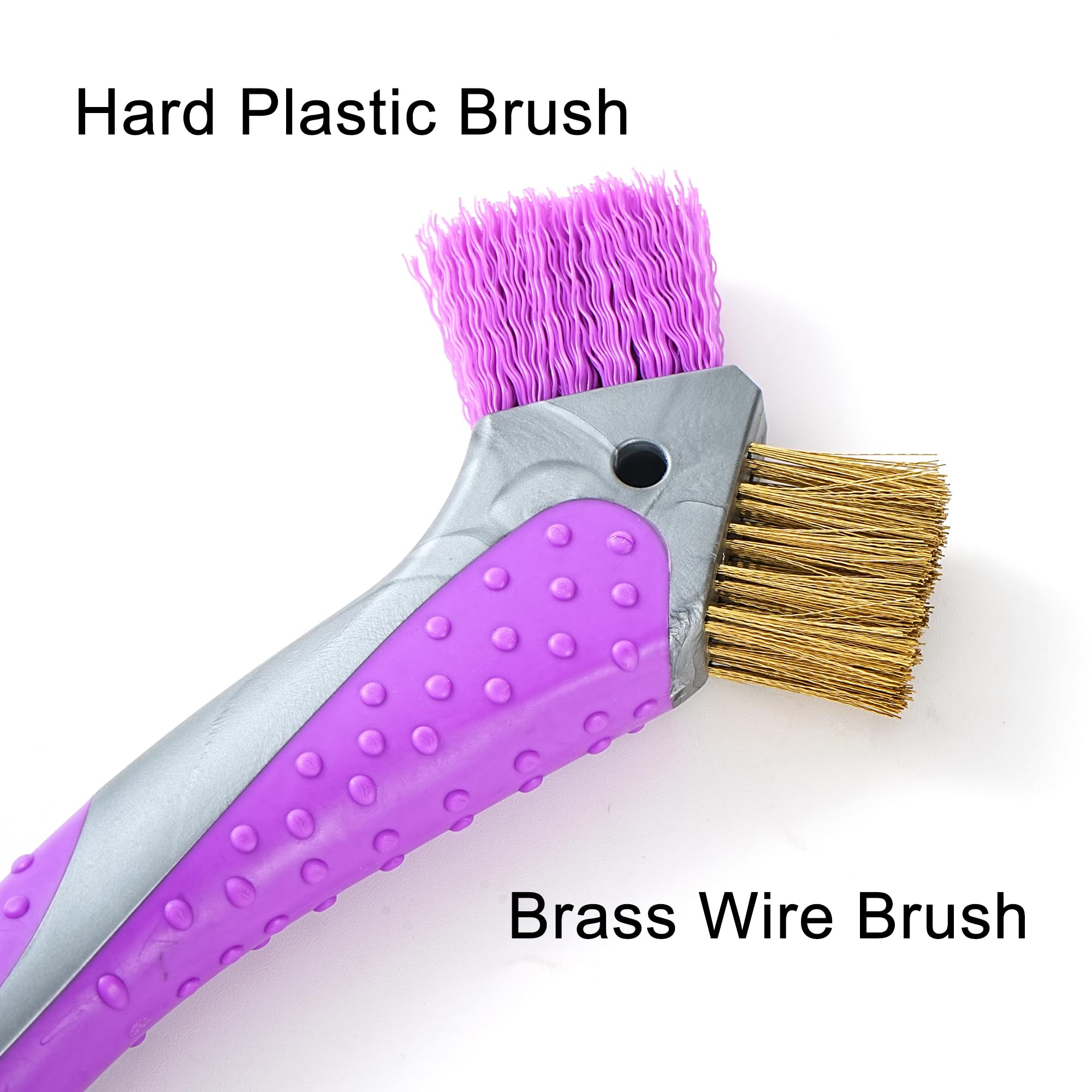 Homcare brass bristles tackle stubborn dirt on hooves.