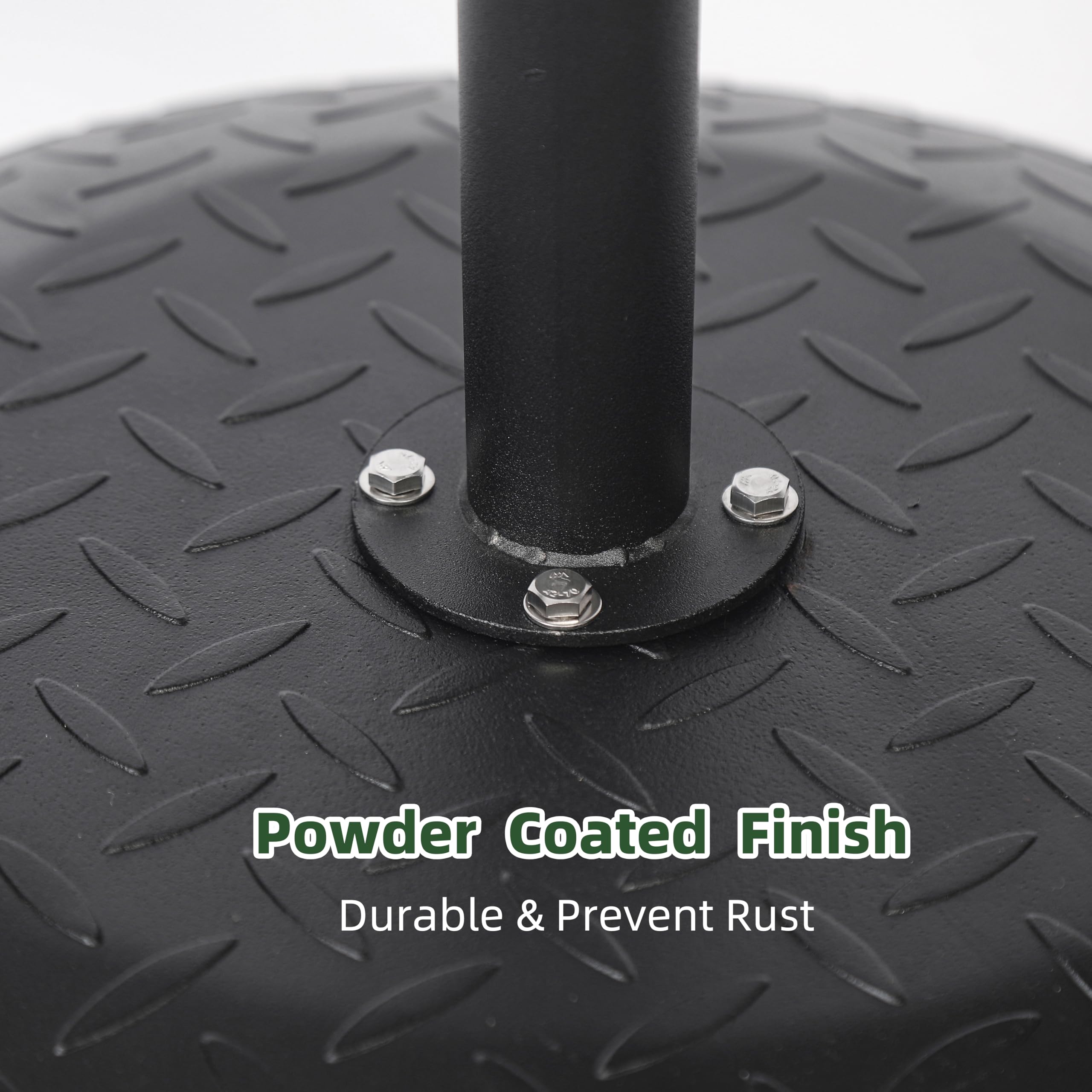 Homcare Horse Hoof Stand 17-inch base for stable balance during hoof work.