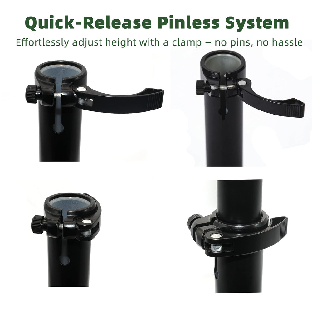 Homcare Horse Hoof Stand portable design lets you move between stables easily.