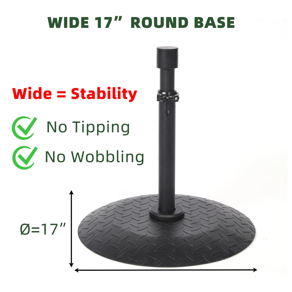 Homcare Horse Hoof Stand textured diamond base grips various surfaces during use.