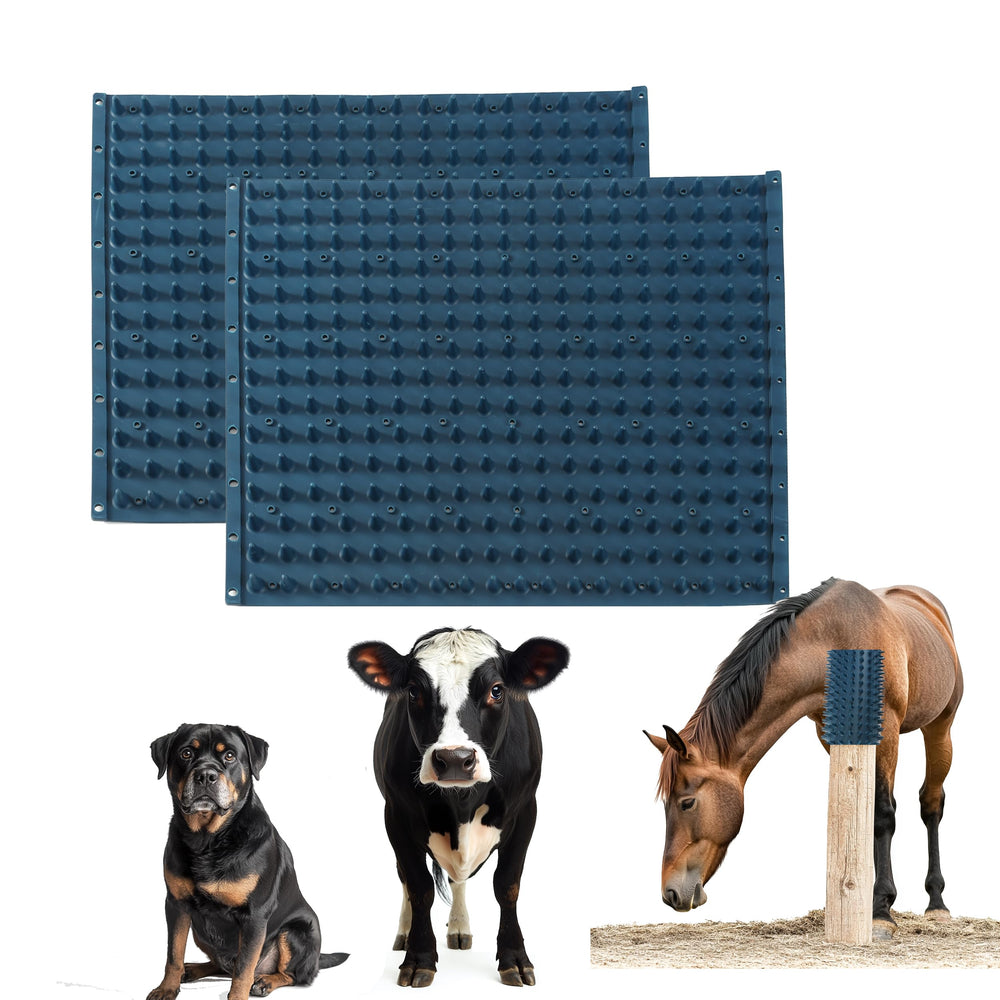 Homcare horse scratching post pad front view for safe grooming and comfort
