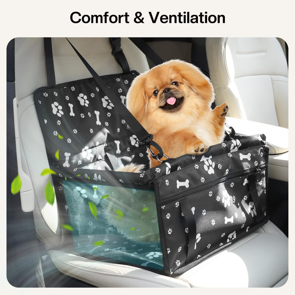 Homcolorful dog car seat folded-flat for easy, compact storage.