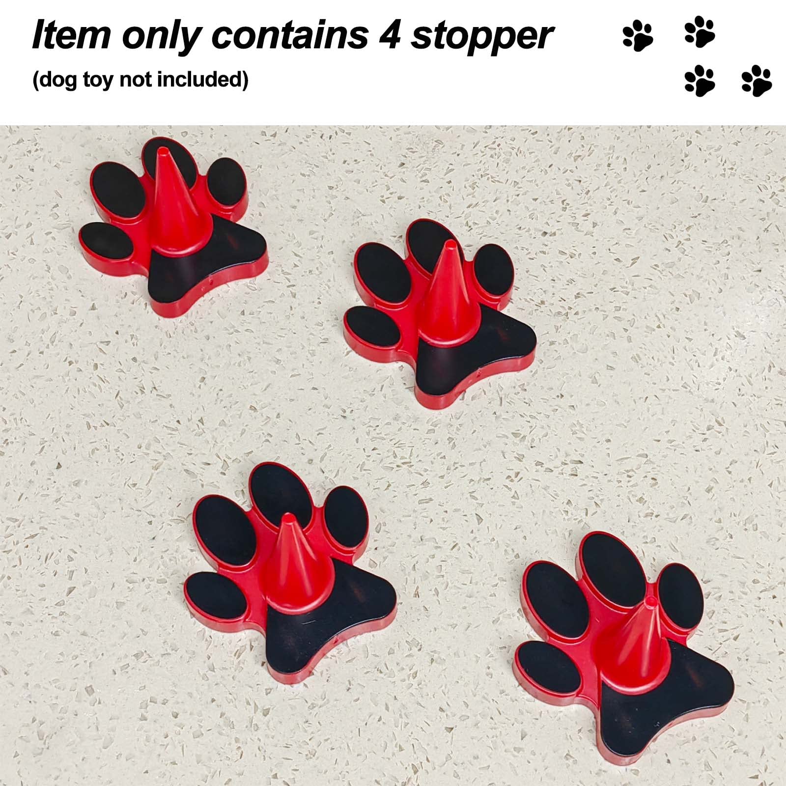 4-pack packaging keeps extra stoppers ready for quick swaps.