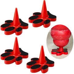 HOMDSG dog toy holder stopper with tapered red plug for leak-free toy prep.