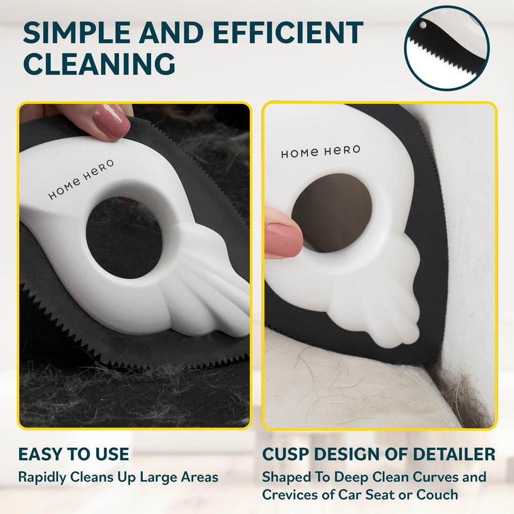 Home Hero Pet Hair Remover Tool catchment chamber captures fur for reuse