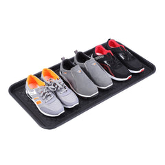Home-Man all-weather boot tray on deck protects outdoor floors