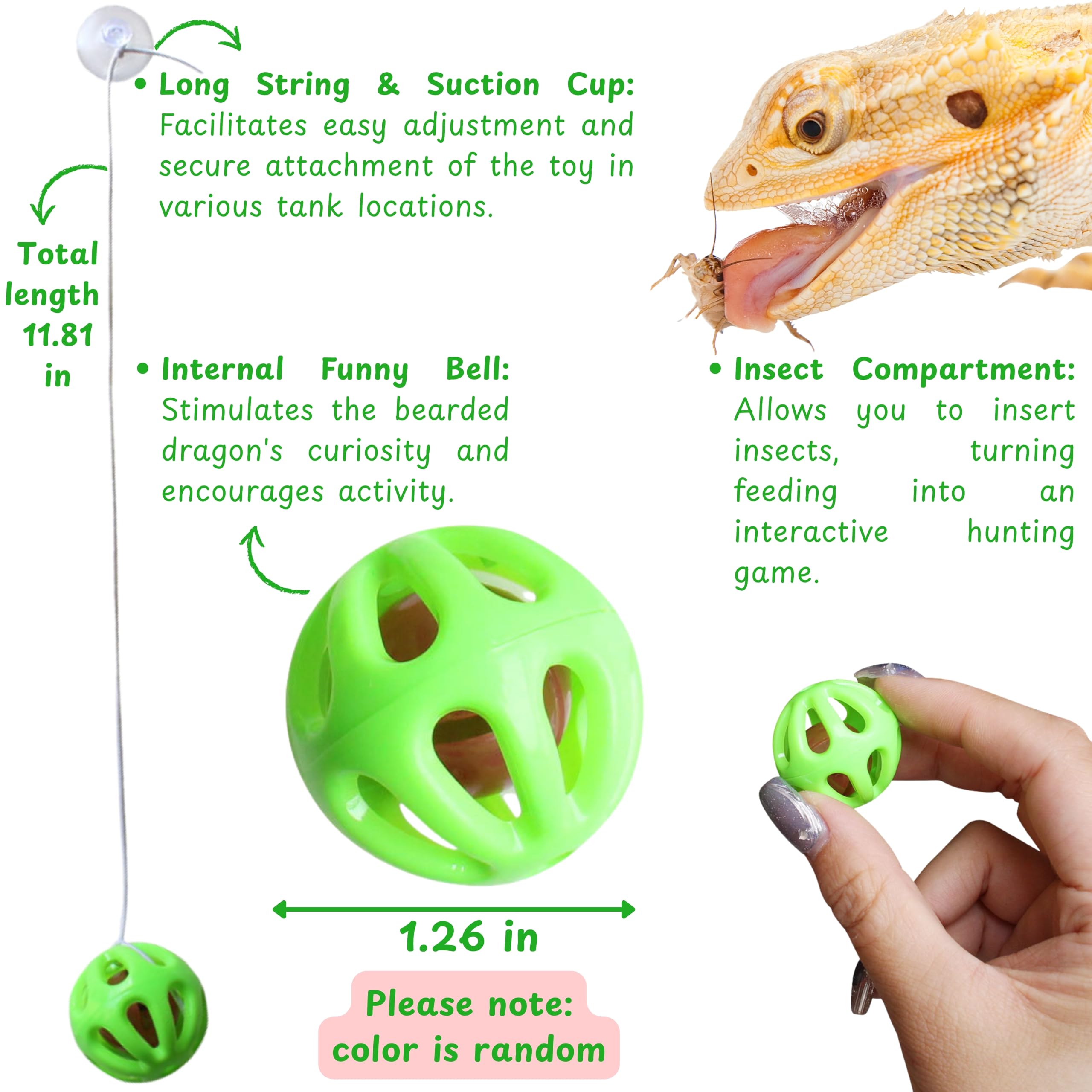 Homedy Crafts yellow bell ball provides auditory engagement and hunting-like play.