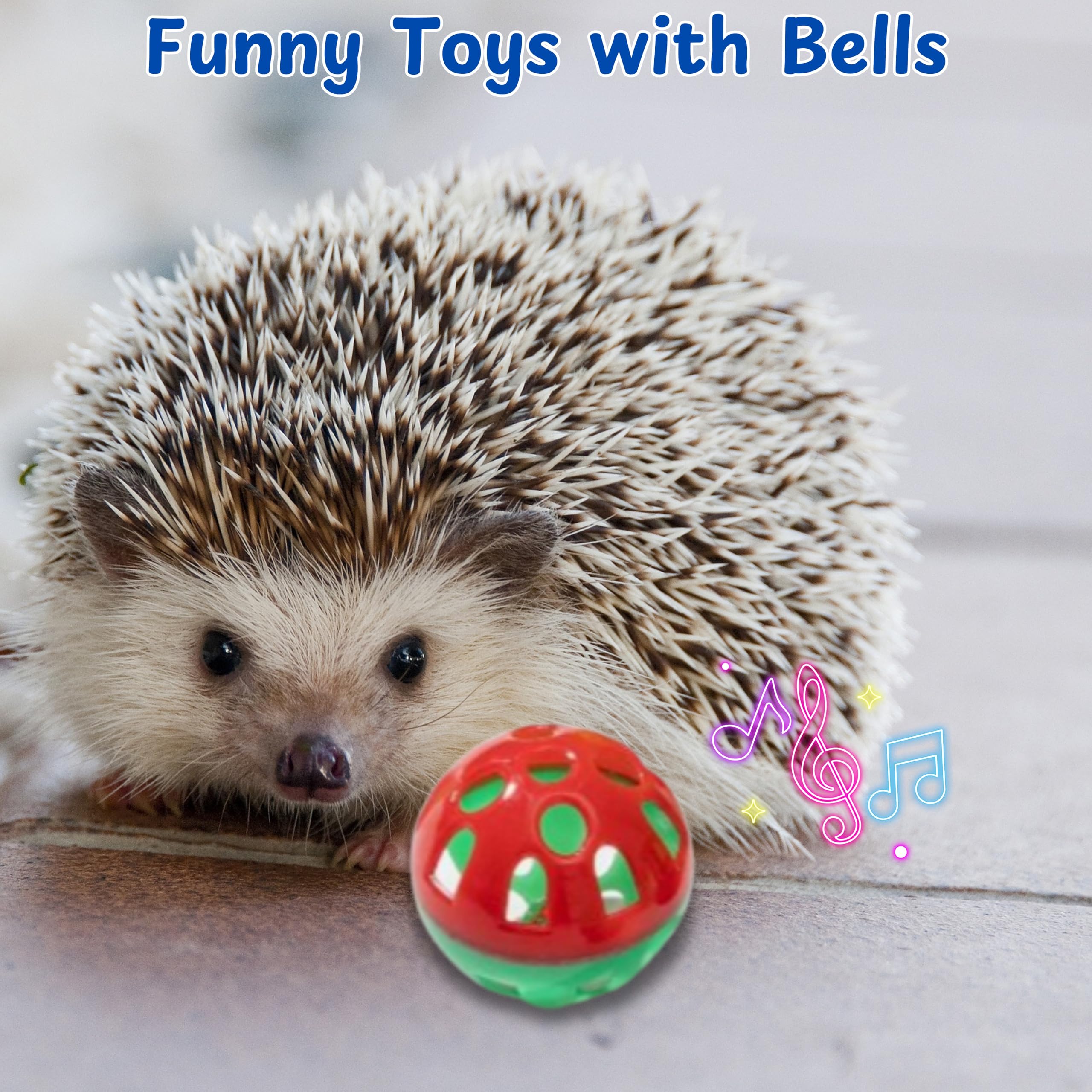 Homedy Crafts Bell Ball Toy adds sensory play for daily enrichment.