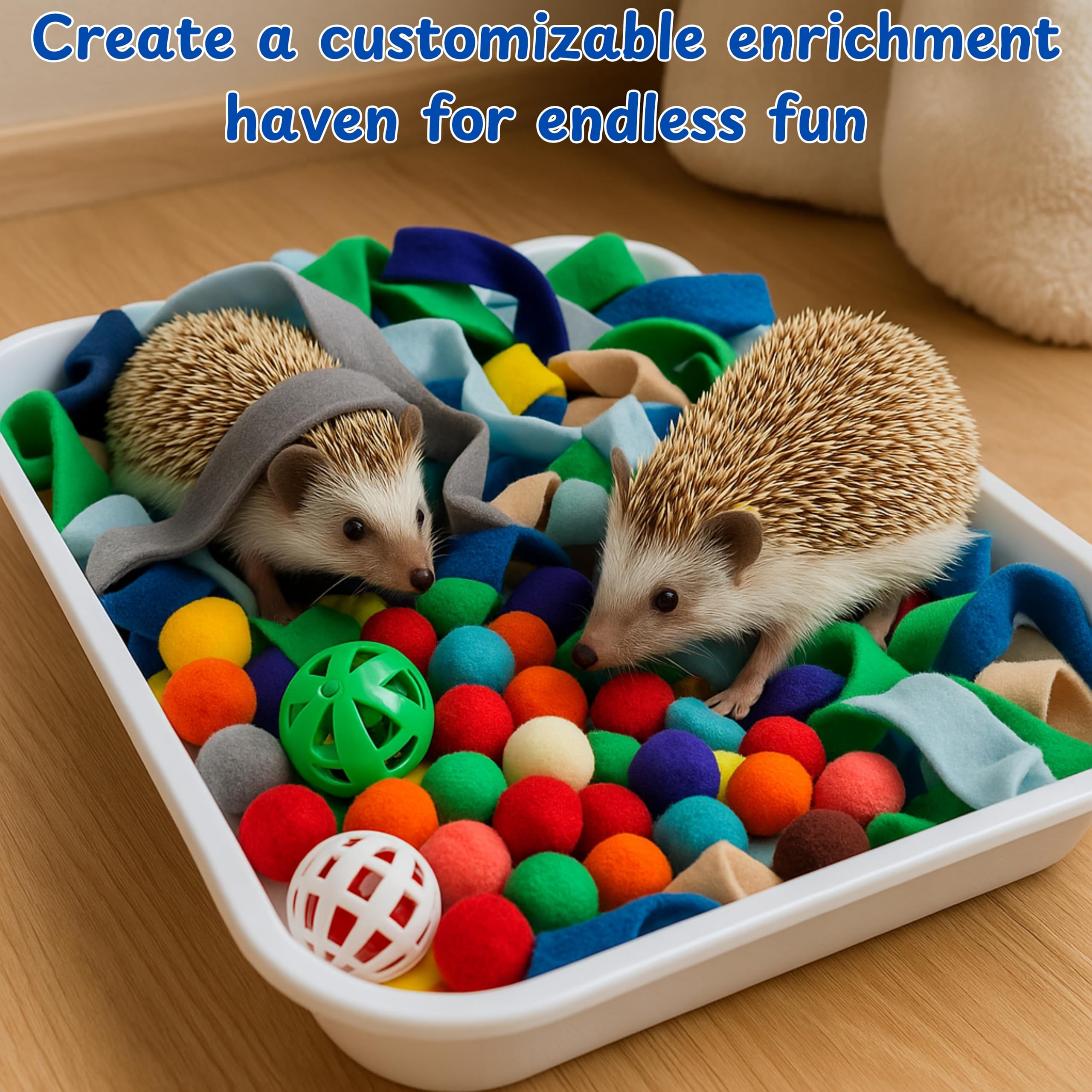 Homedy Crafts complete-hedgehog-play-pack delivers ready-to-use enrichment for supervised sessions.