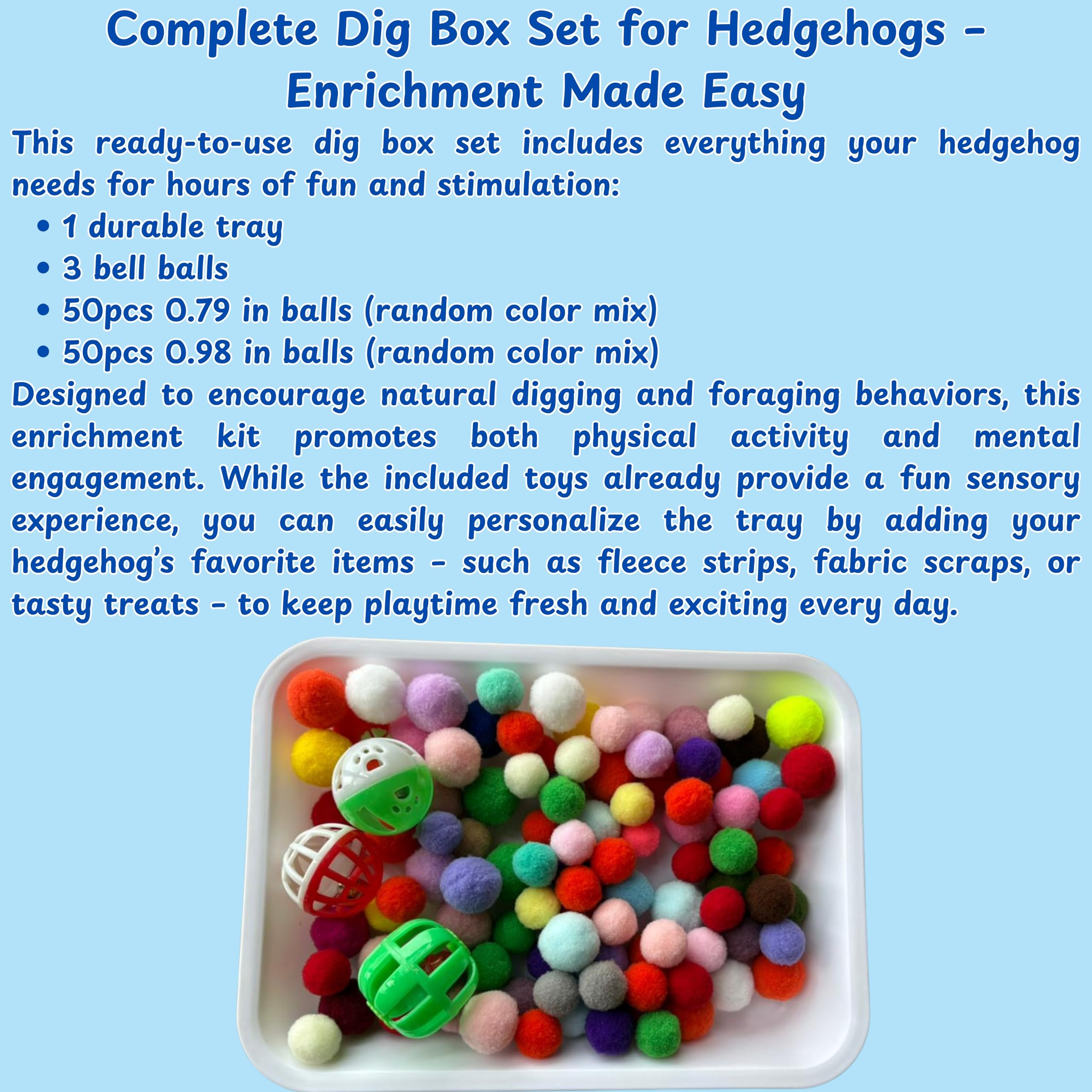 Homedy Crafts hedgehog-enrichment-setup offers safe, mentally engaging activity for small pets.