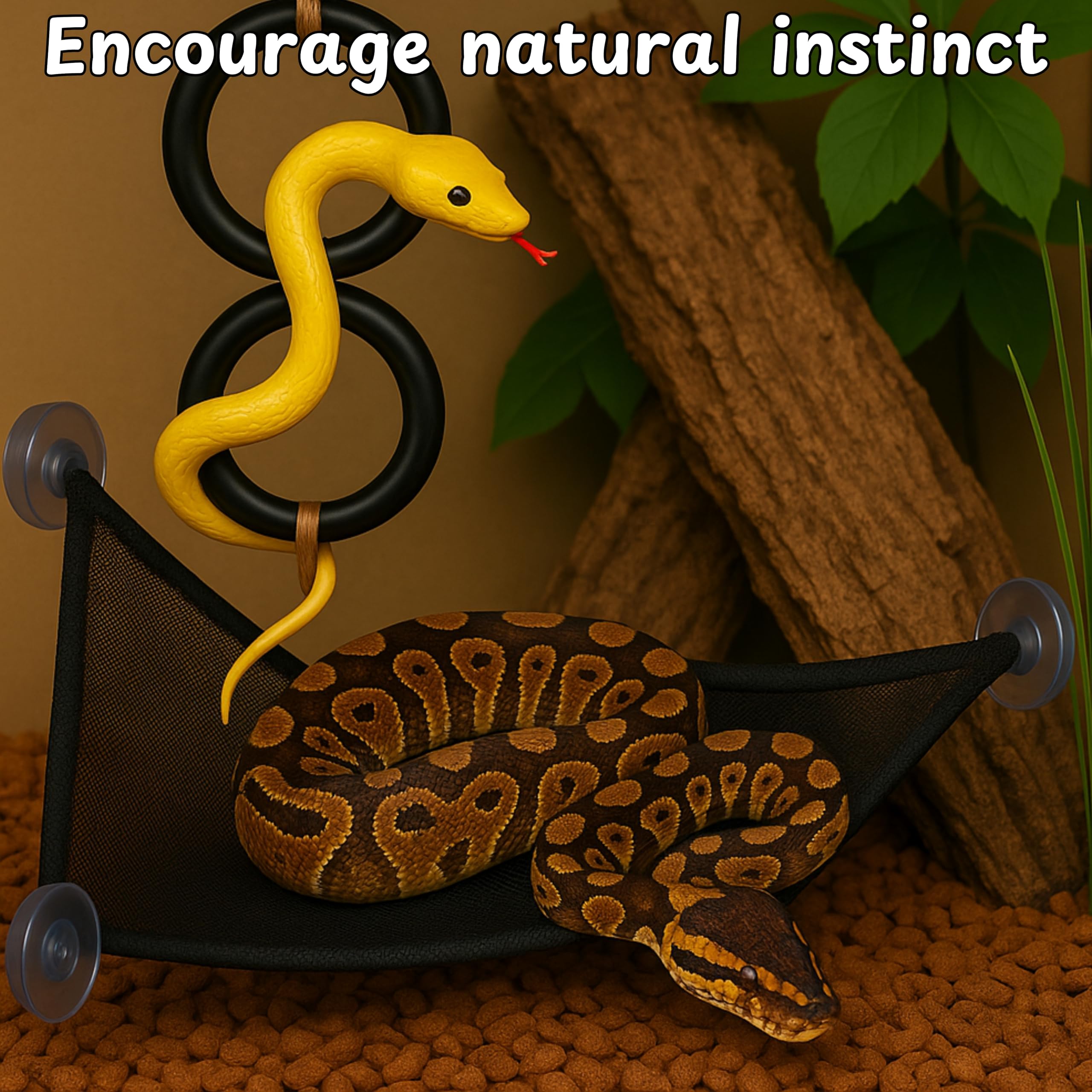 Homedy Crafts enrichment set supports small snakes with versatile climbing and lounging