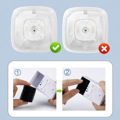HomeFio activated carbon filter media visible for odor and impurity capture.