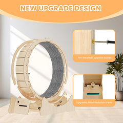Homegroove Cat Wheel featuring a security lock offers controllable playtime safety.