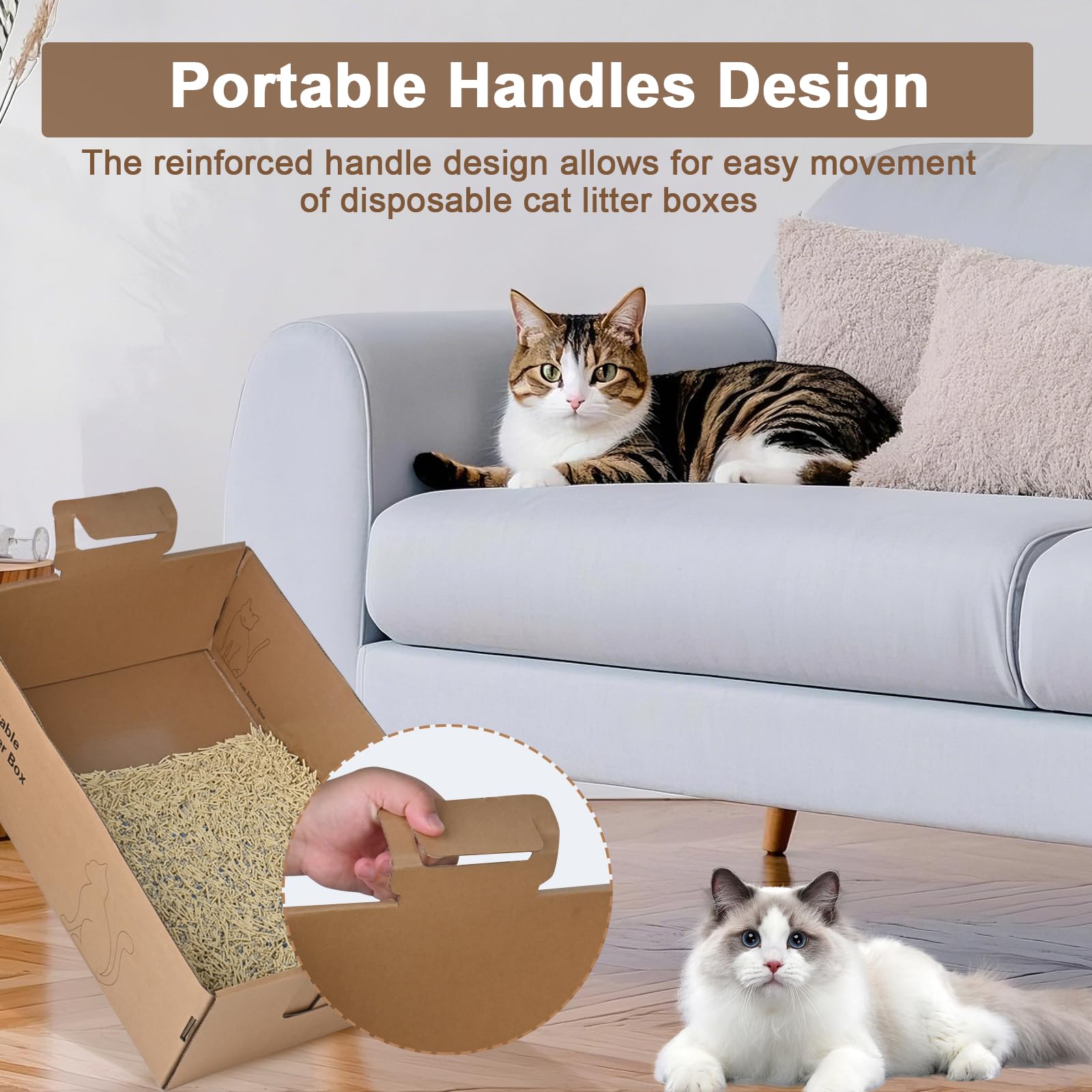 Homegroove disposable-litter-box-high-sides-5-4-in guards against spills and messes.