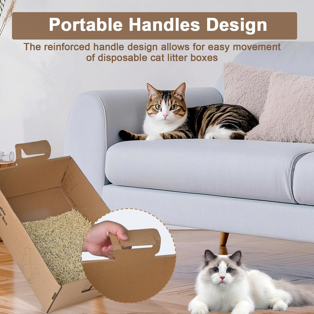 Homegroove disposable-litter-box-high-sides-5-4-in guards against spills and messes.