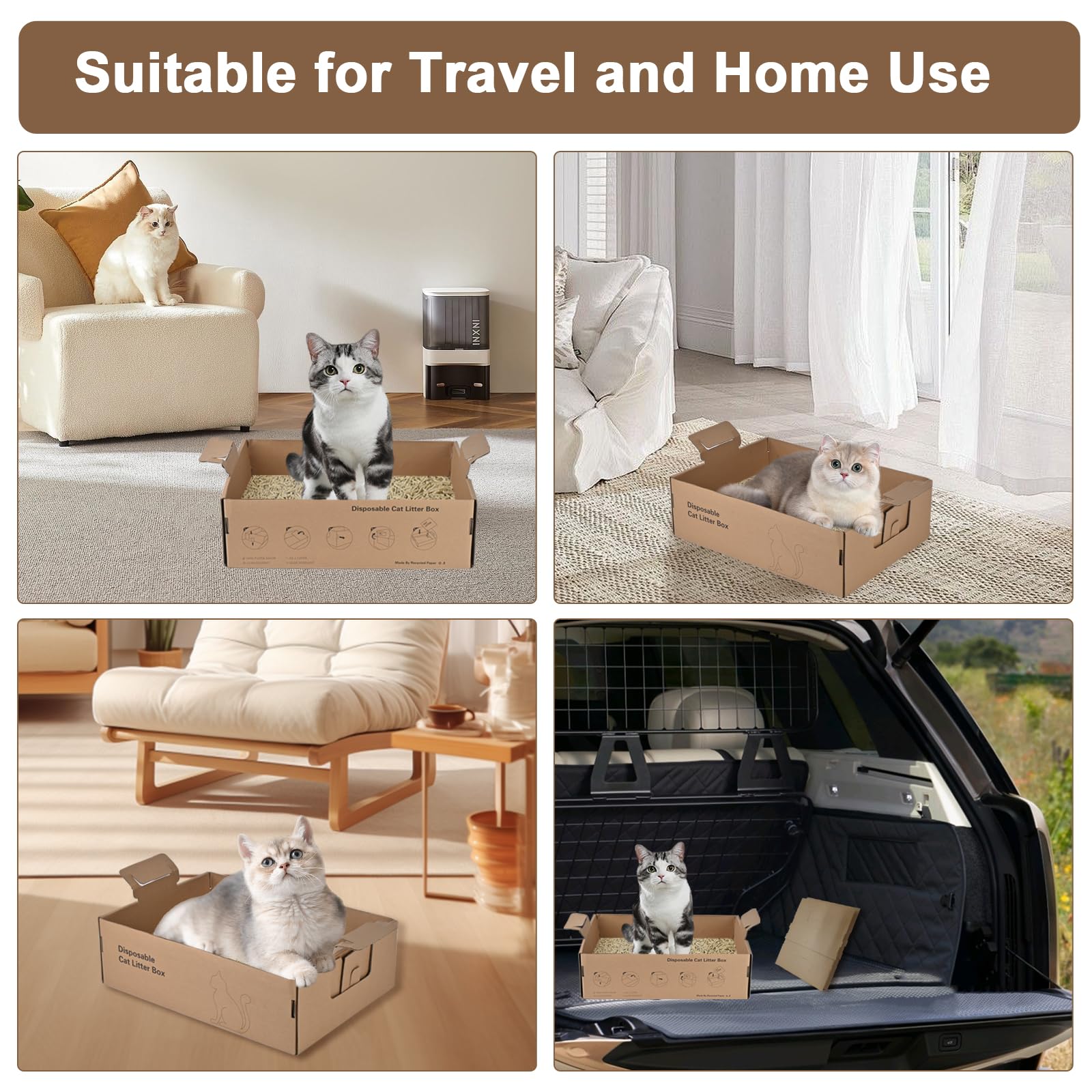 Homegroove-disposable-litter-box-ready-to-discard supports easy cleanup after use.