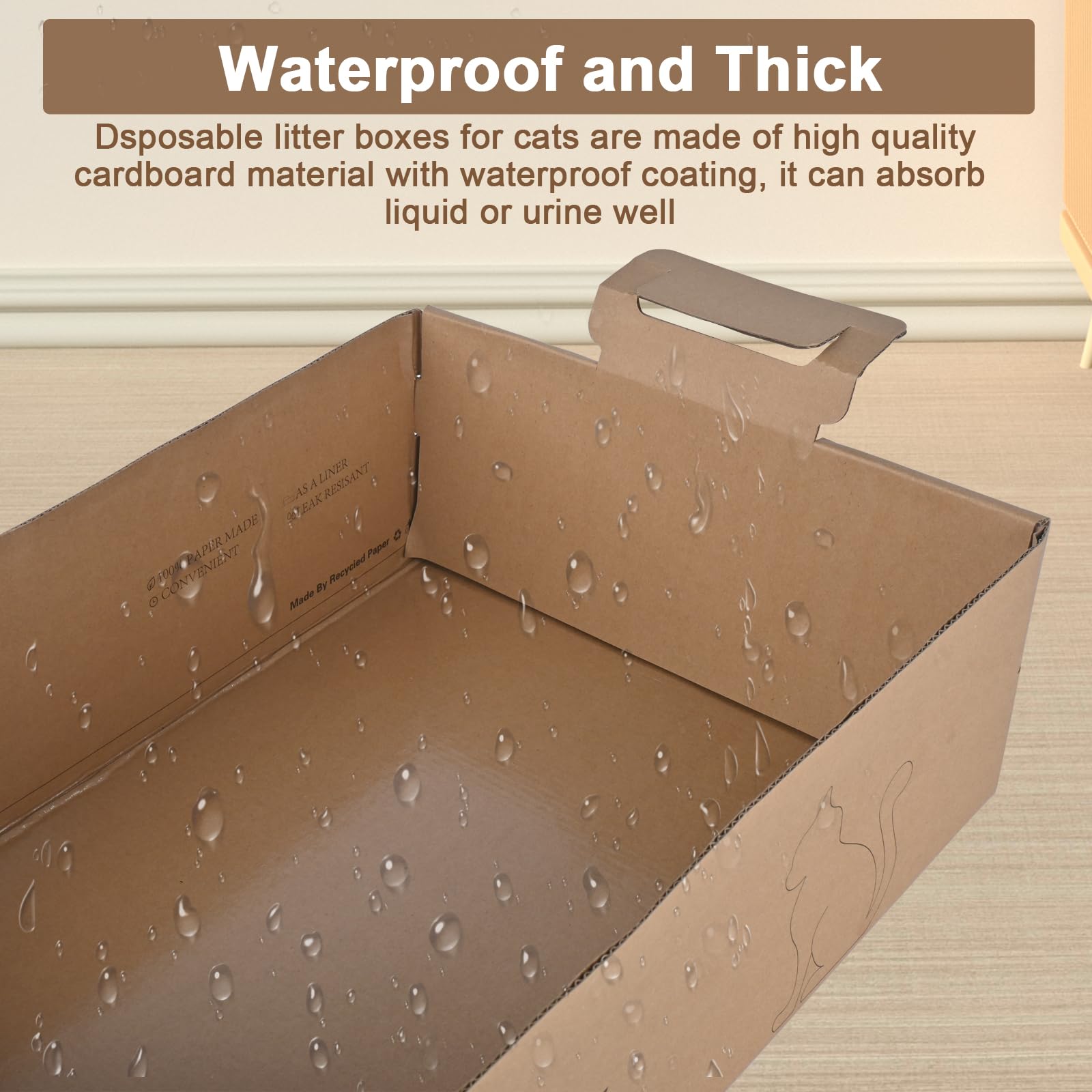 Homegroove disposable-litter-box-travel-friendly-pack ready for trips and clinics.