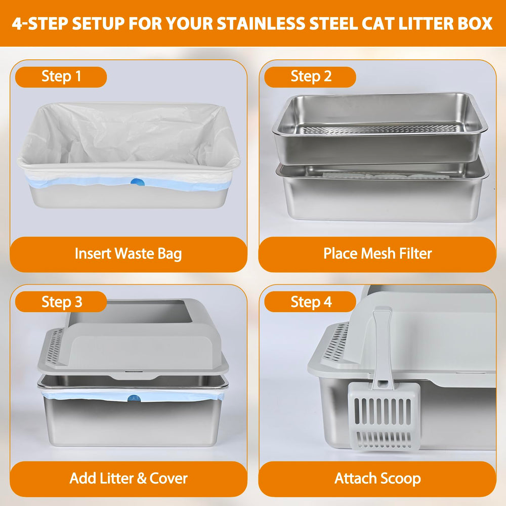 Homegroove accessories including scoop, urine pads, bags for maintenance