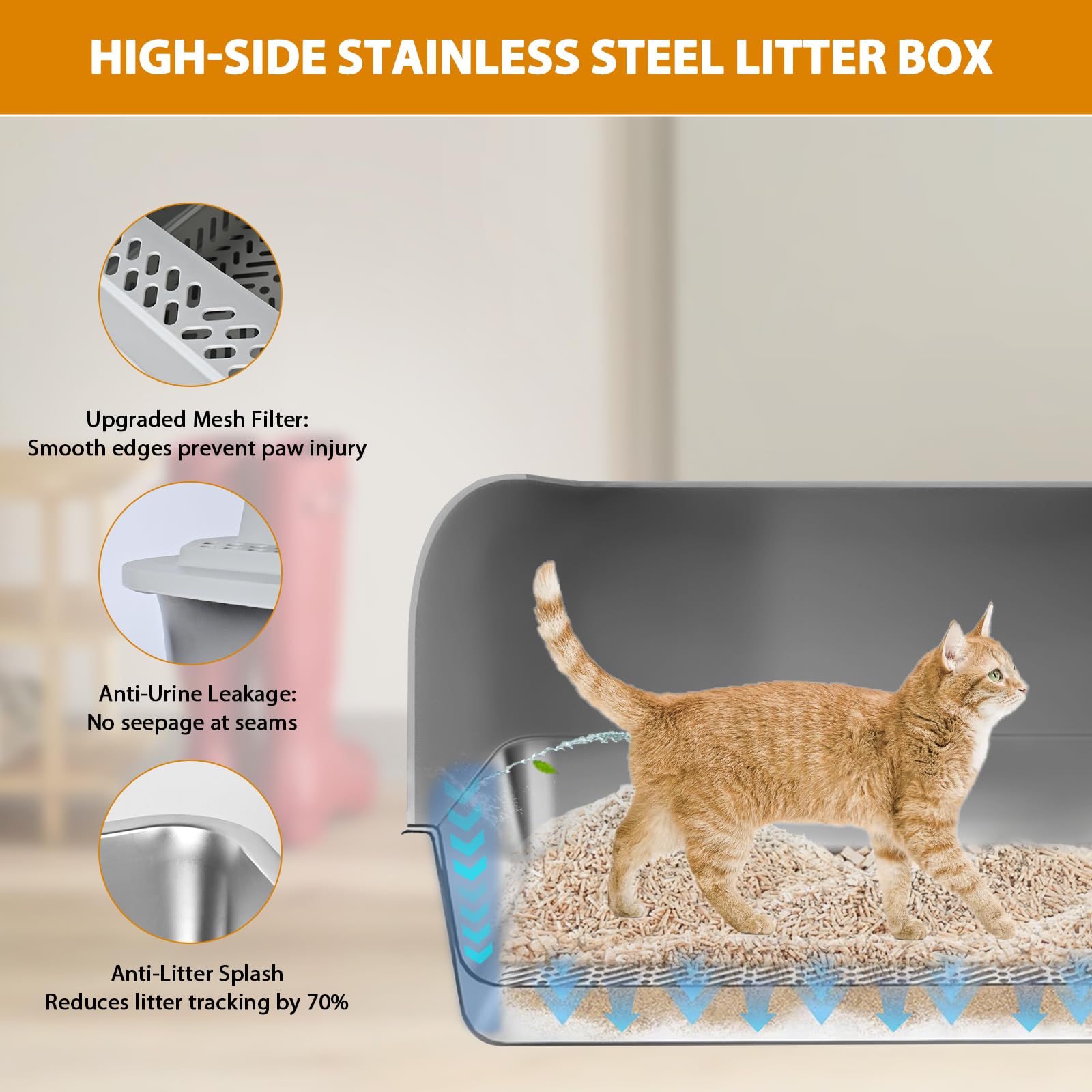 Homegroove porous sifting tray showing sawdust separation capability