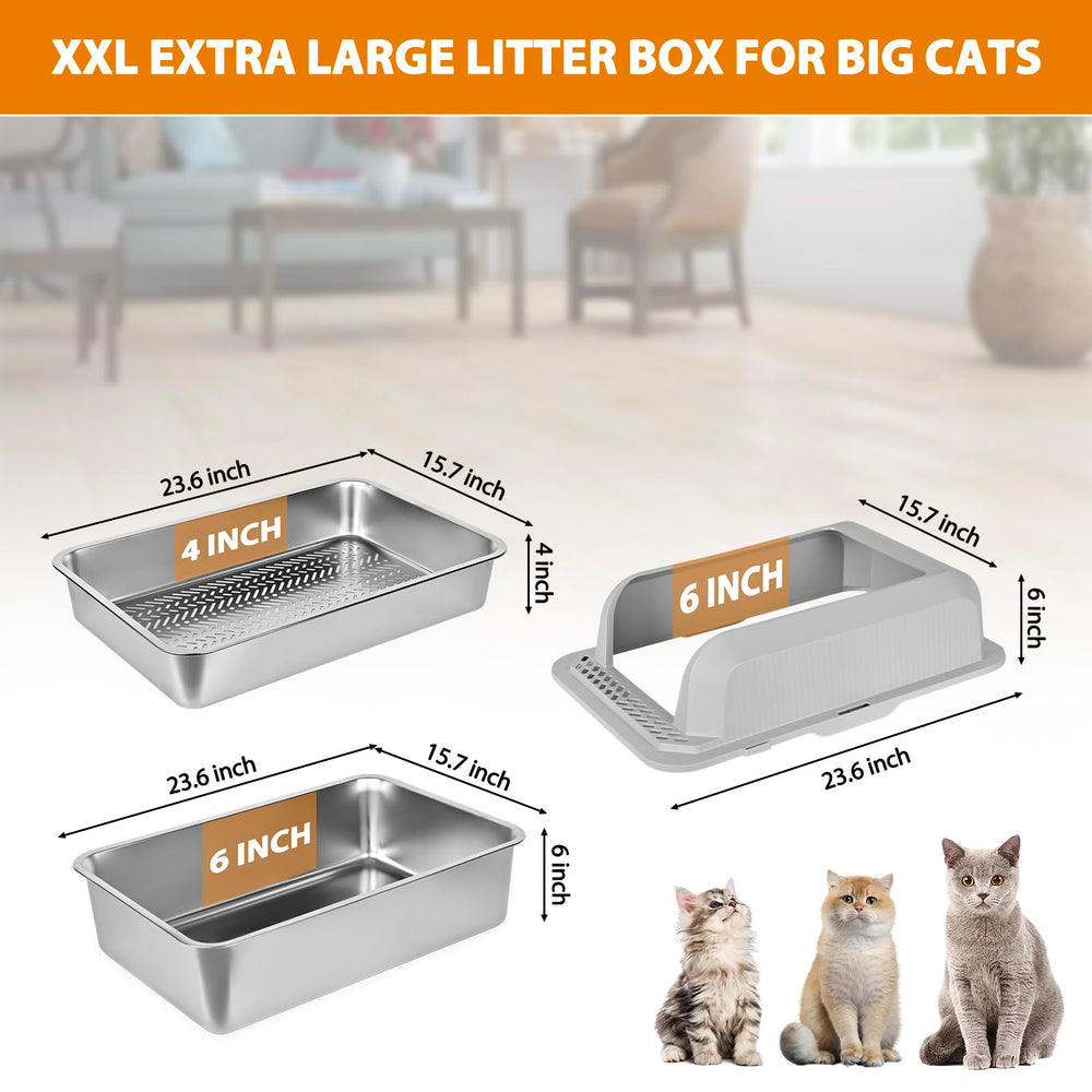 Homegroove XL litter box with lid for comfortable larger cats