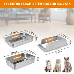 Homegroove XL litter box with lid for comfortable larger cats