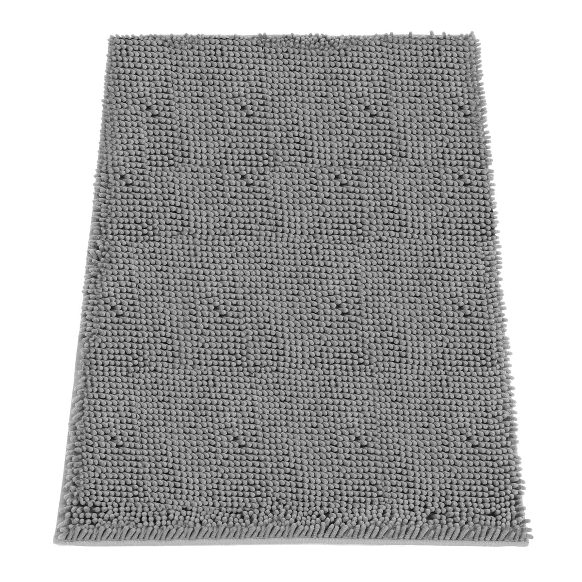 HOMEK absorbent dog door mat closeup shows plush chenille that traps moisture.