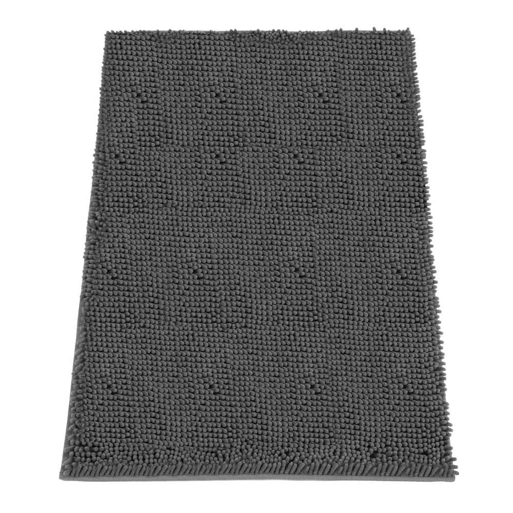 HOMEK absorbent dog door mat captures muddy paws at the entry for cleaner floors.