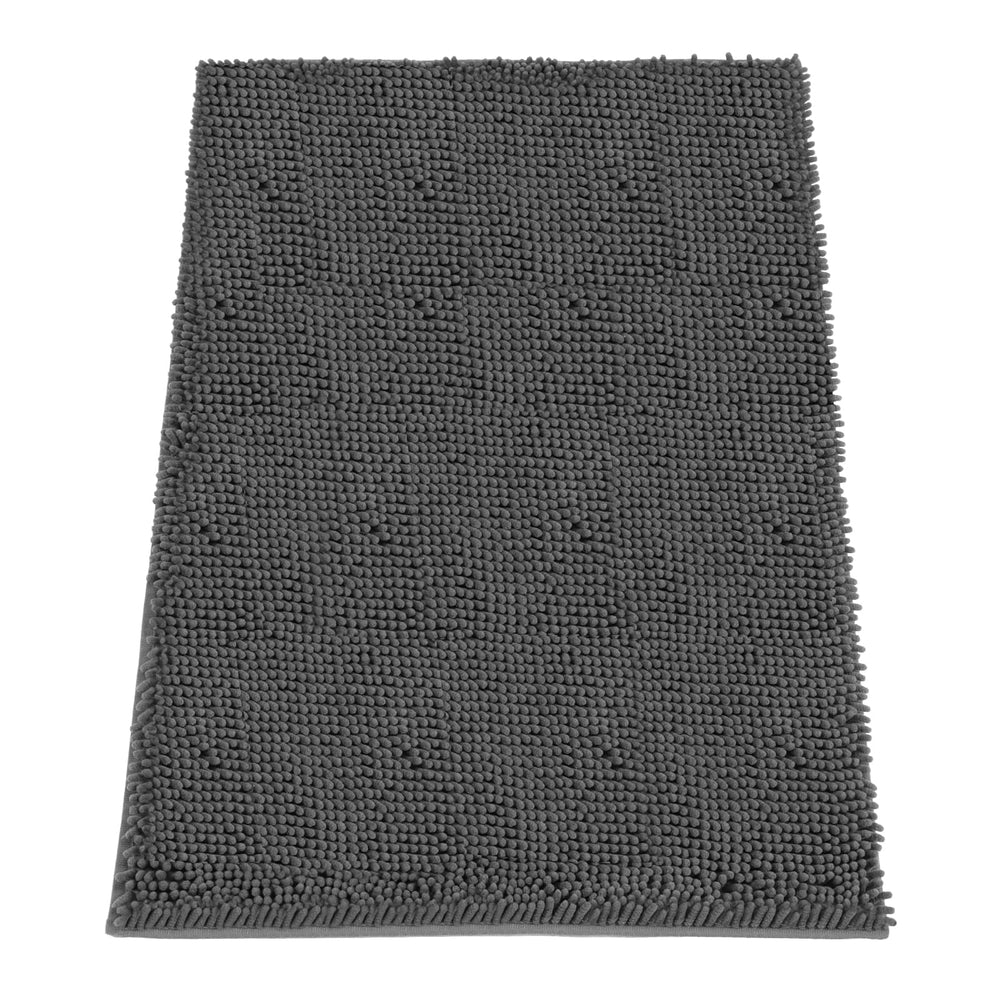 HOMEK absorbent dog door mat traps mud and moisture at the entry.