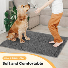 HOMEK anti-slip rubber base secures the mat on floors.