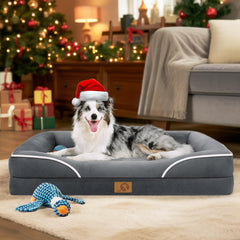 Homemate dog bed large 42x30 inch view shows roomy sleeping area for big dogs.