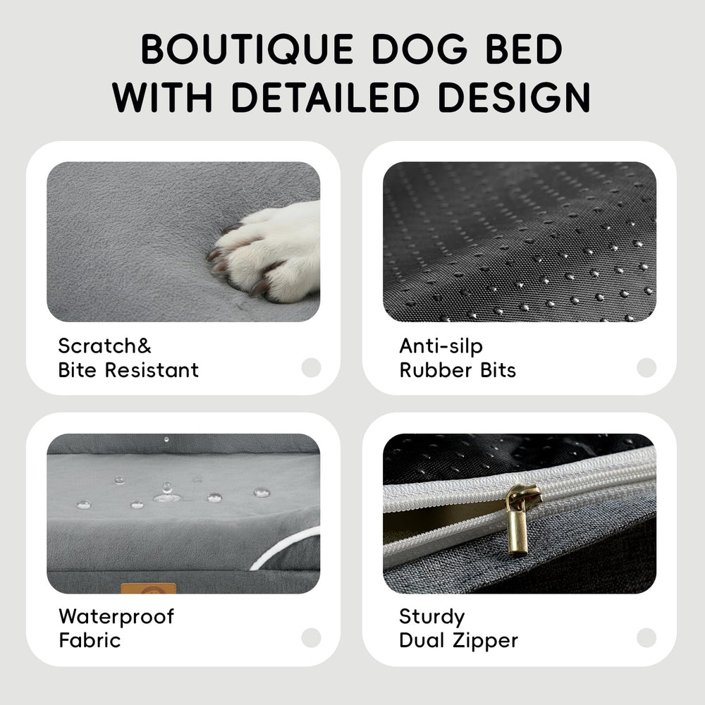Homemate dog bed leak-proof layer protects foam from moisture and stains