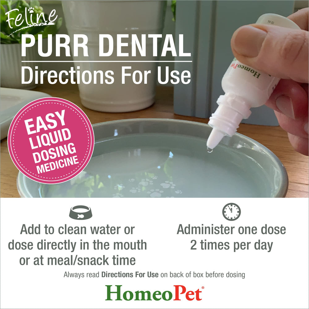 HomeoPet Feline Purr Dental kitten-to-cat safe across all ages