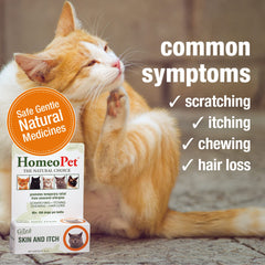 HomeoPet Skin and Itch solution mixed in water for effortless use.