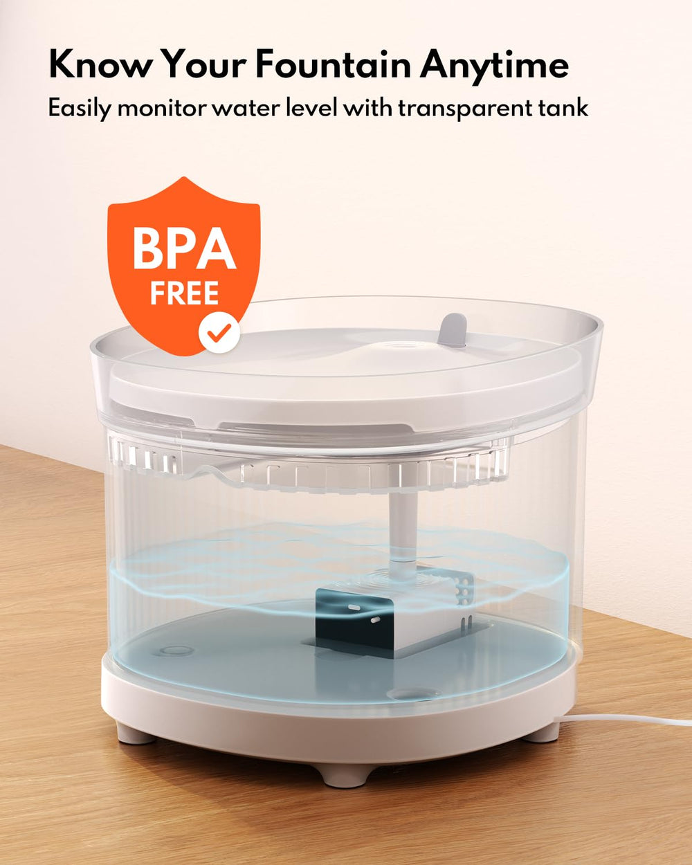 HomeRunPet wireless pump cat fountain triple filtration reduces fur and odors in bowls.