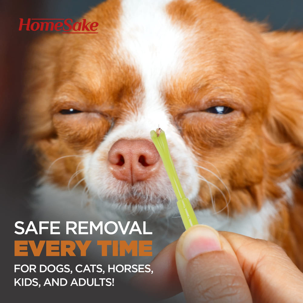 Homesake tick removal tool safety design emphasizes chemical-free approach.