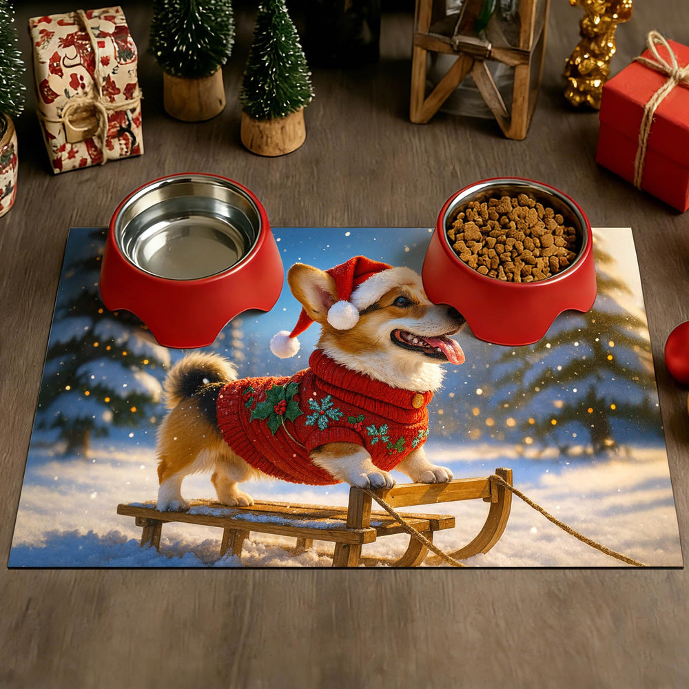 HOMETITUTE easy-clean pet mat with smooth surface for quick wipe-downs.