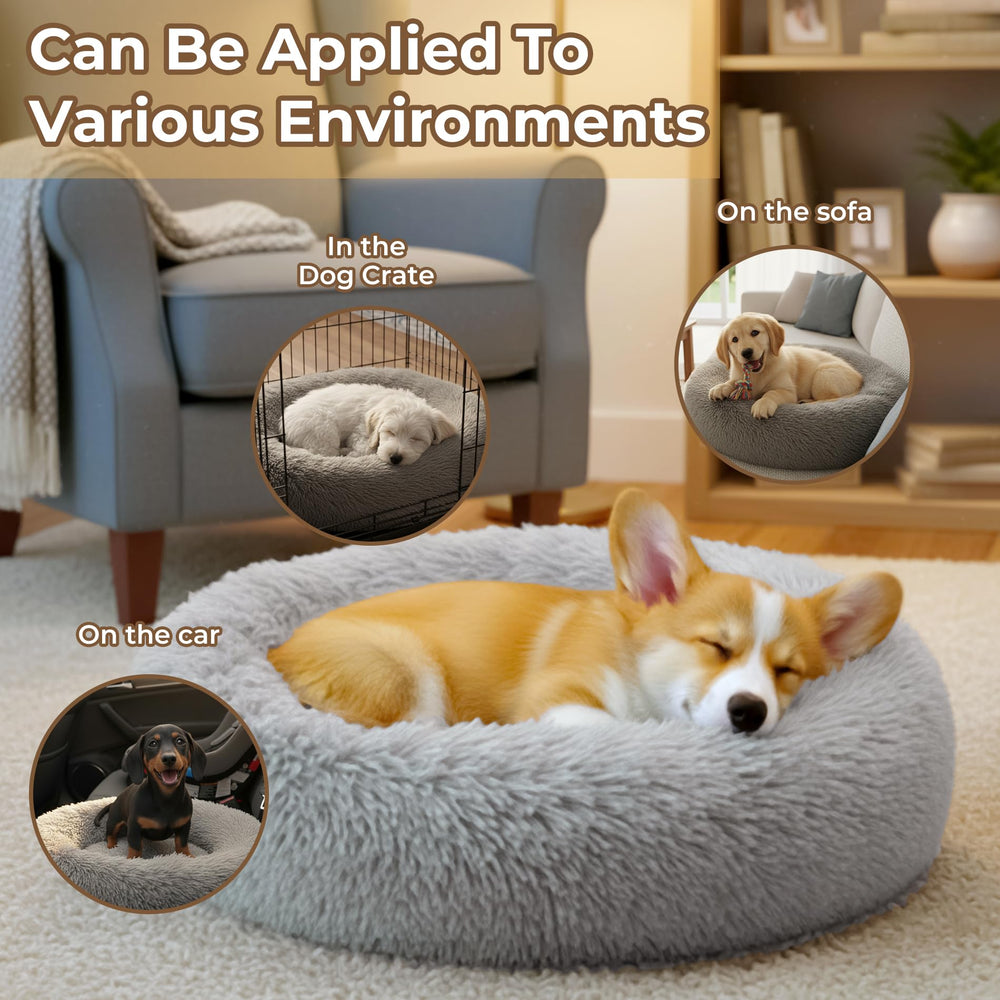 Homeuslynn waterproof anti-slip base keeps pet bed stable on floors.