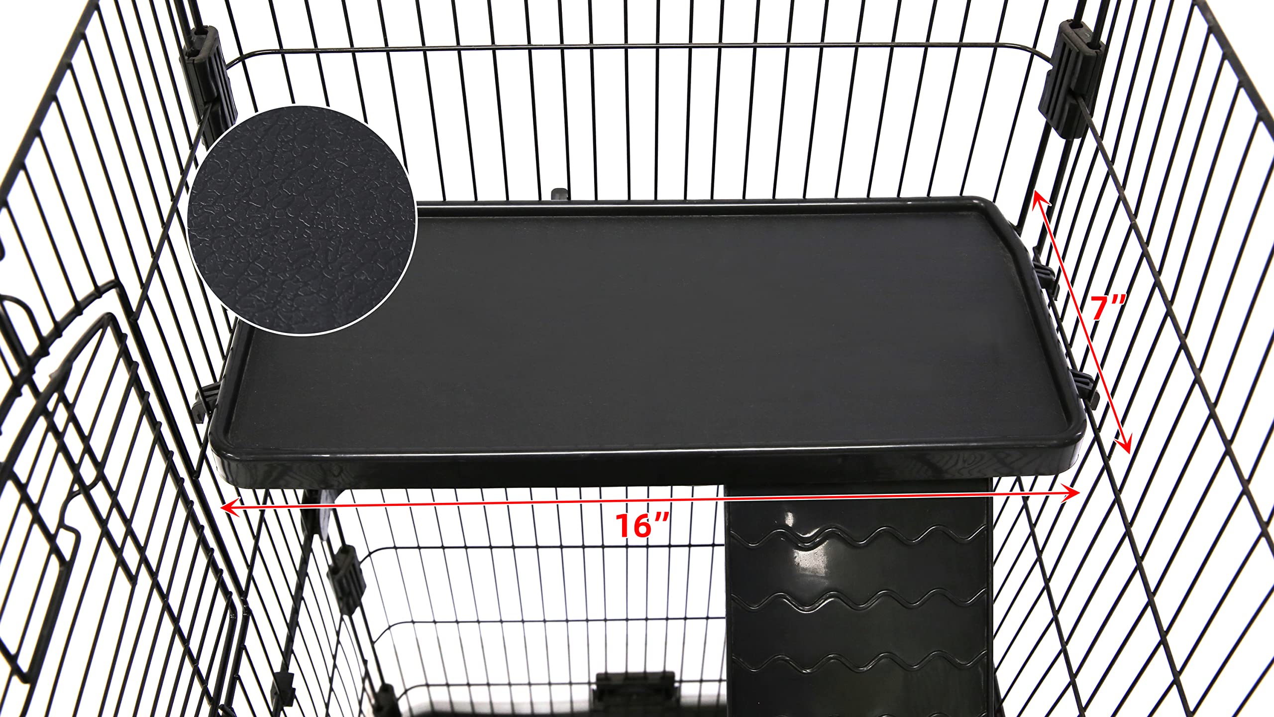 Homey Pet lockable casters offer easy, controlled mobility.