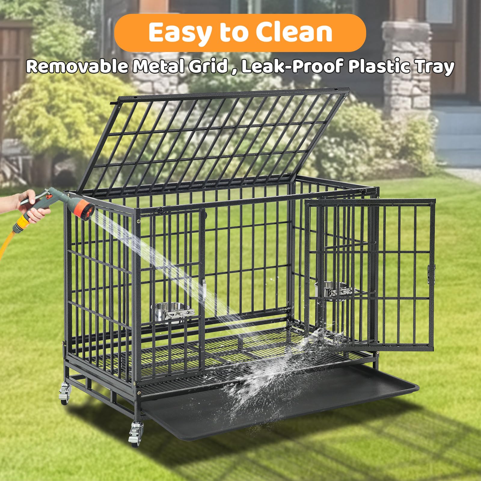 Homey Pet stackable crate example for space-saving multi-pet homes.