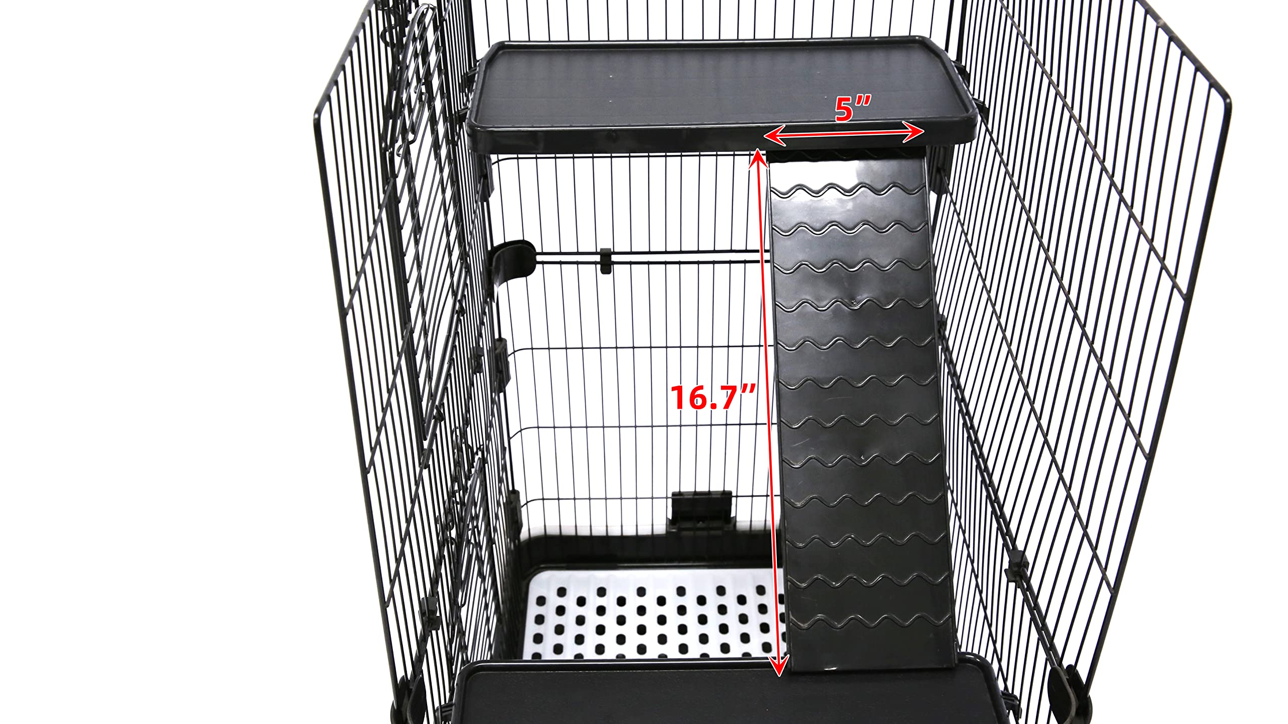 Homey Pet urine guard mesh protects floors while keeping cages tidy during play.