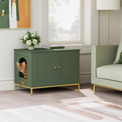 Homhedy cat enclosure door-open image showcases easy access for quick maintenance