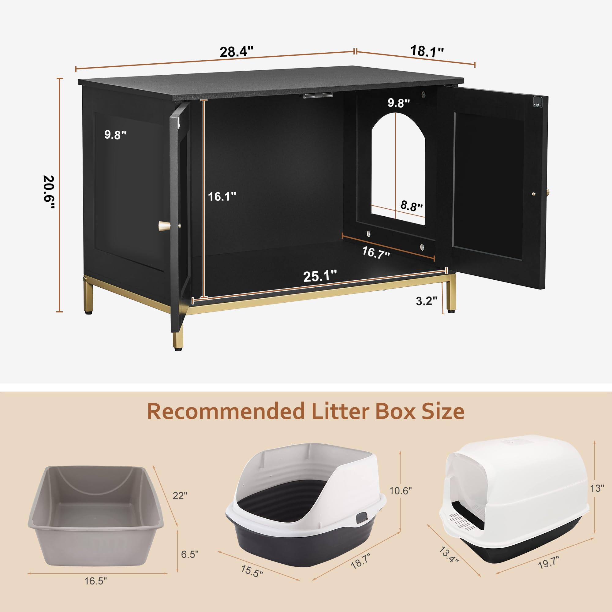 Homhedy cat-litter-box-enclosure modern-style-detail adds luxury to home decor.