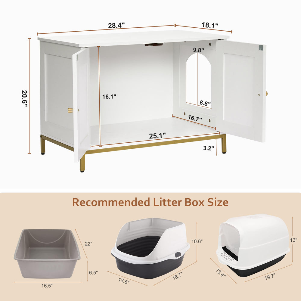 Homhedy cat litter box enclosure top view demonstrates dual-use as end or coffee table