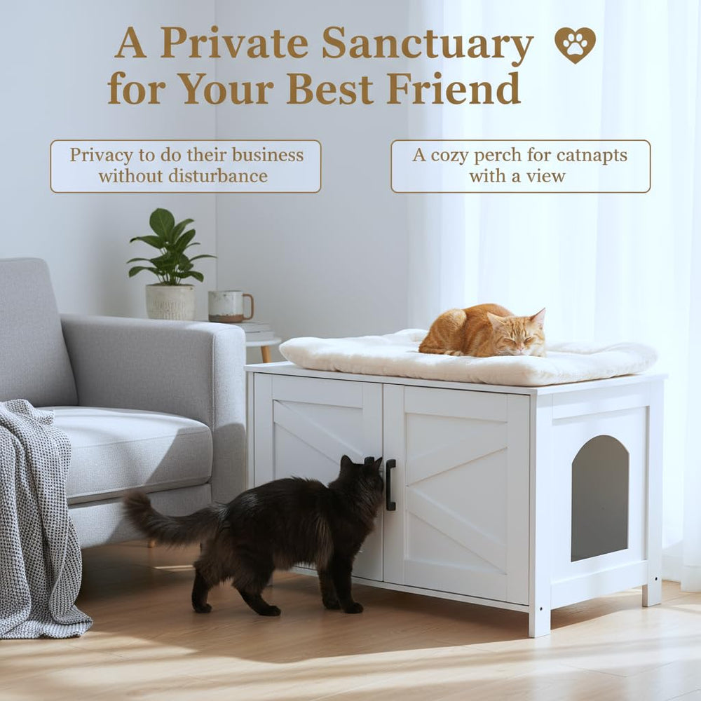 Homhedy fits most litter boxes with space to prevent scattering.