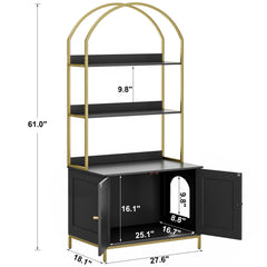 Homhedy cat litter enclosure side profile highlighting slim footprint