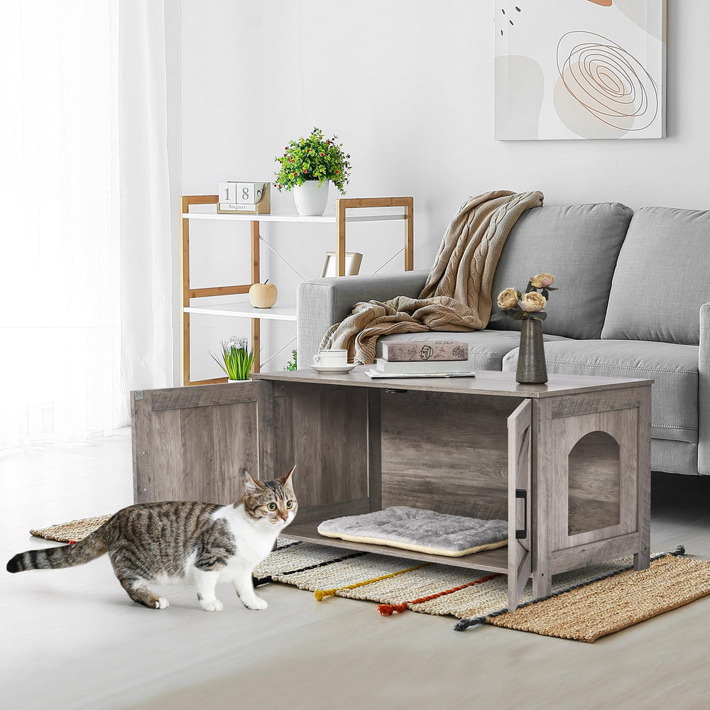 Homhedy cat nook inside shows cozy private washroom for naps.