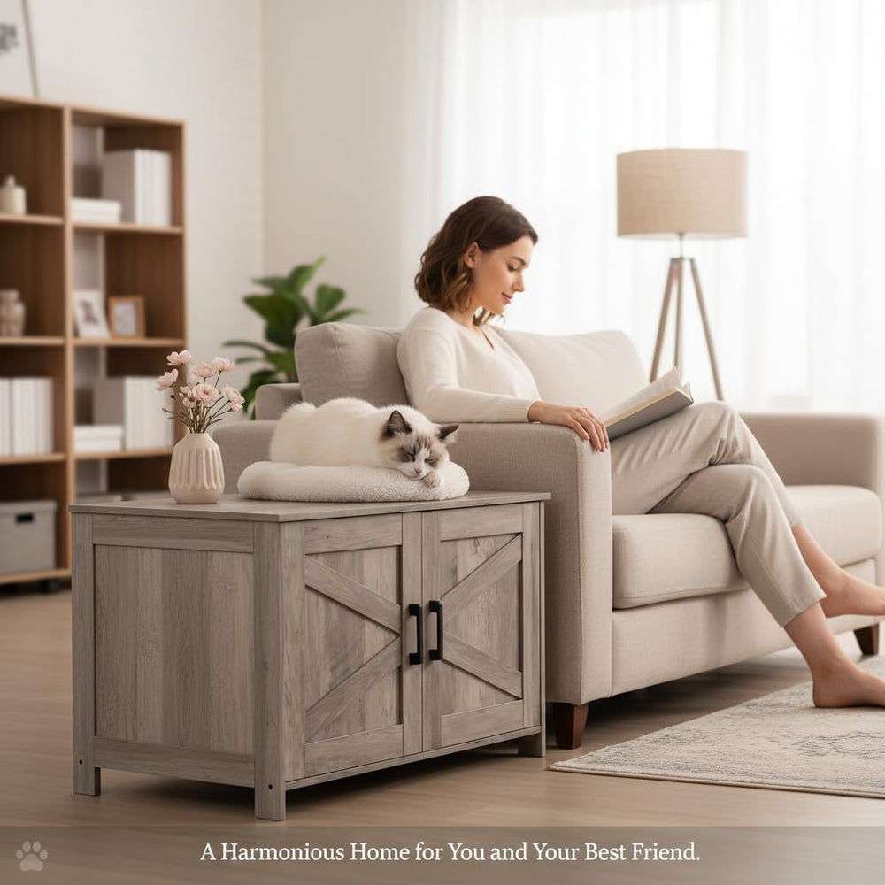 Homhedy cat washroom cozy nap area; private space for cats to rest